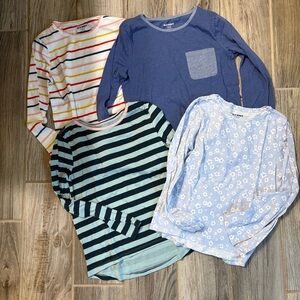 Old Navy Kids Long Sleeve Tees - Stripes and Floral